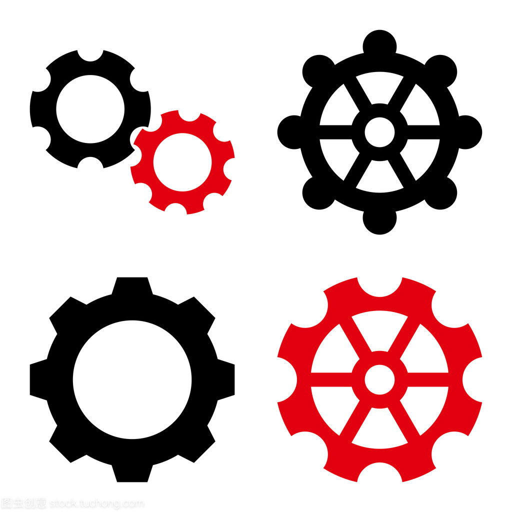 齒輪平面矢量圖標(biāo) 設(shè)計與應(yīng)用解析